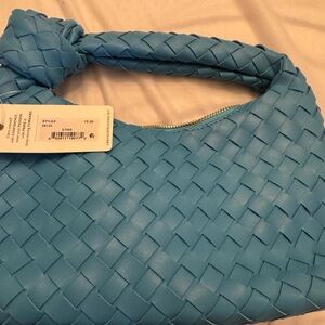 Urban Expressions Cyan Woven Shoulder Bag